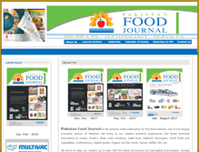 Tablet Screenshot of foodjournal.pk